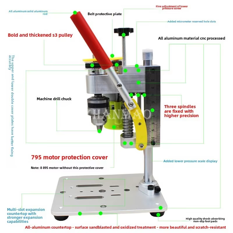 Drill Press - Mini Precisie Boormachine voor op het