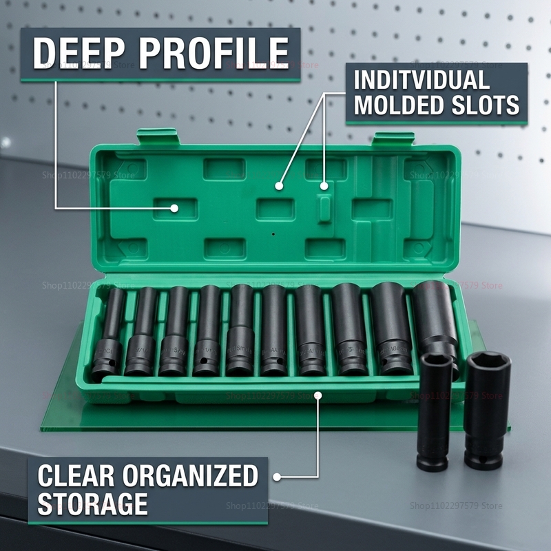 10-delige dopsleutelset 8-24mm - Hand Tools In Workshop recensie en prijs