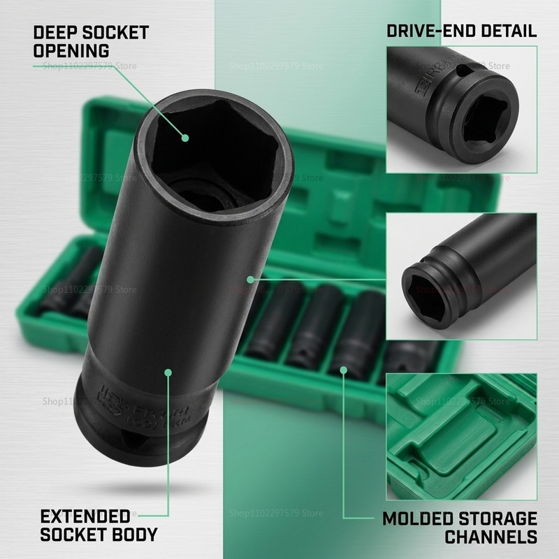 10-delige dopsleutelset 8-24mm - Hand Tools In Workshop recensie en prijs